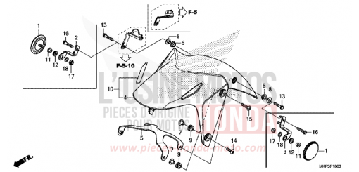 KOTFLUEGEL, VORNE (CBR500RK,CBR500RAK/L/M) CBR500RAM de 2021